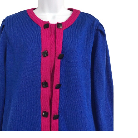 Vintage Anthony Sicari Women's Size 14 Long Sleeve Button Accent Sweater - Picture 4 of 8